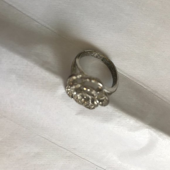 3/$15 Rose Silver Metallic Ring - Picture 3 of 4